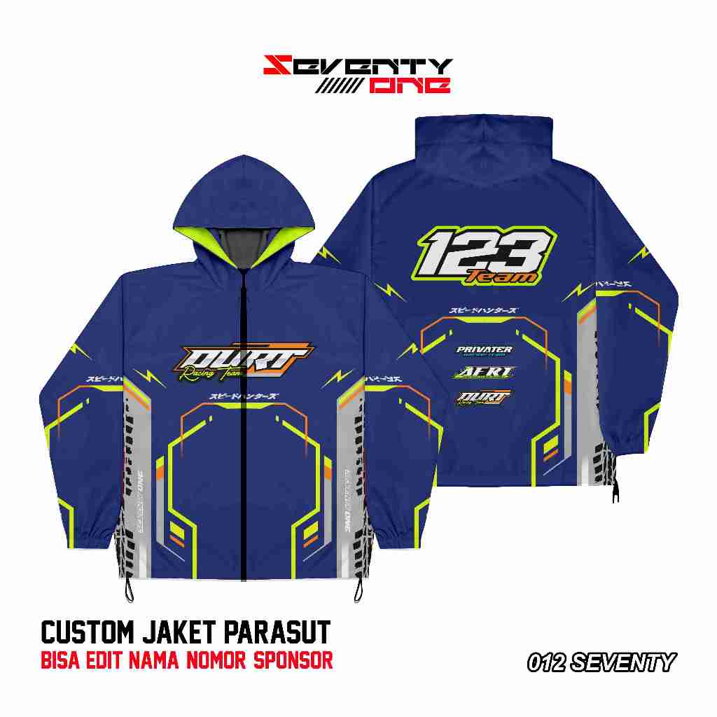 JAKET RACING DESAIN BEBAS REQUEST MOTIF JAKET PARASUT/JAKET RACING