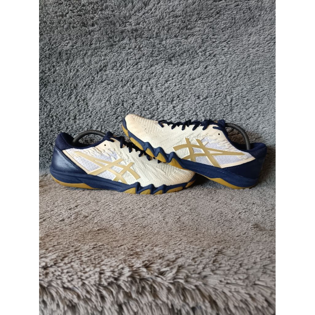 SEPATU BADMINTON PING PONG ASICS GEL BLADE SIZE 43 ORIGINAL SECOND HIGH END