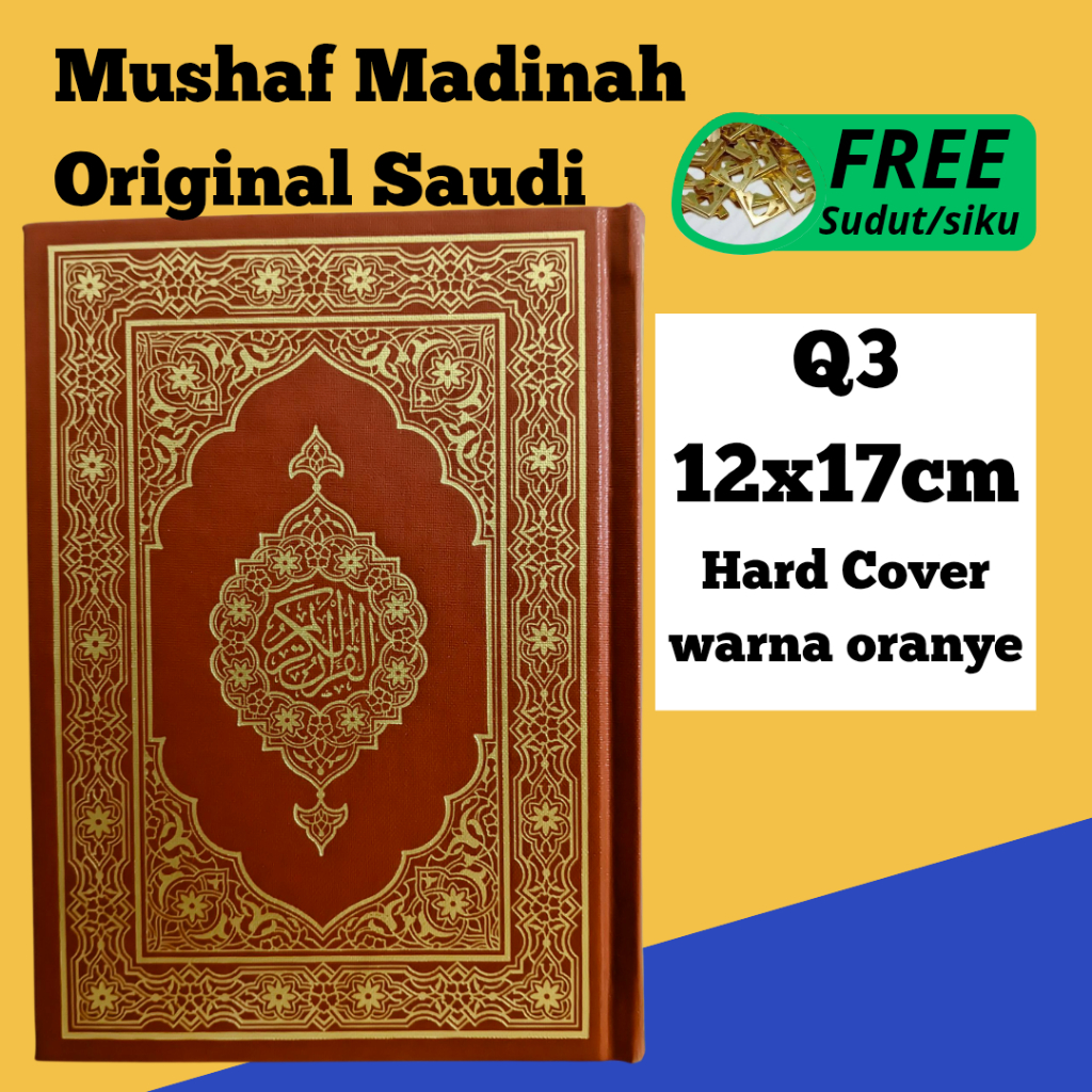 Mushaf Madinah Al Quran Ukuran wasath Q3 12x17 cm Original Madinah