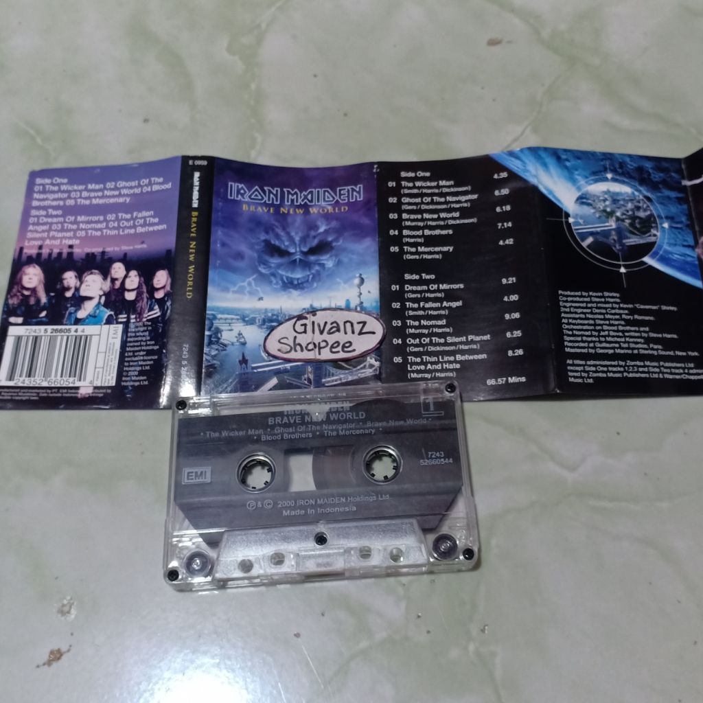 kaset pita IRON MAIDEN - Brave new world