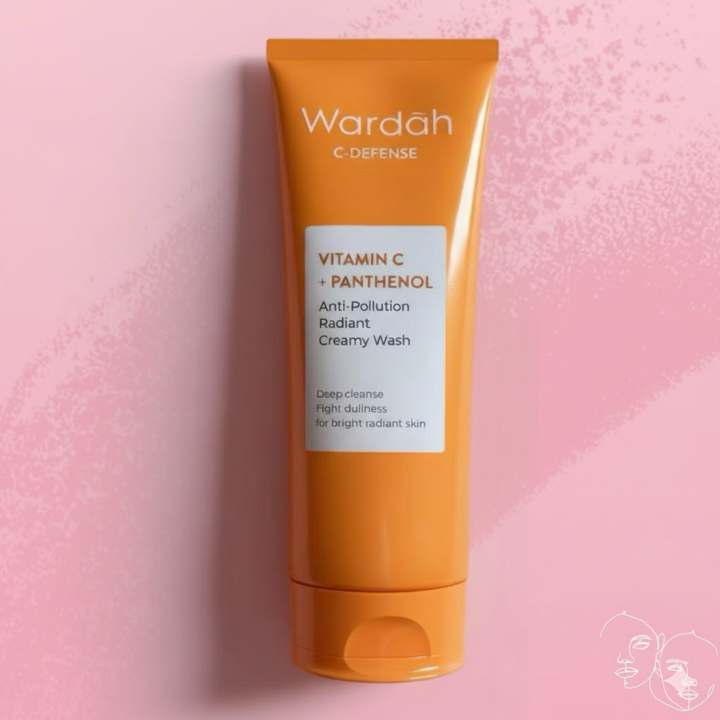 Wardah C-Defense Energizing Creamy Wash 100 ML/ Pencuci Muka