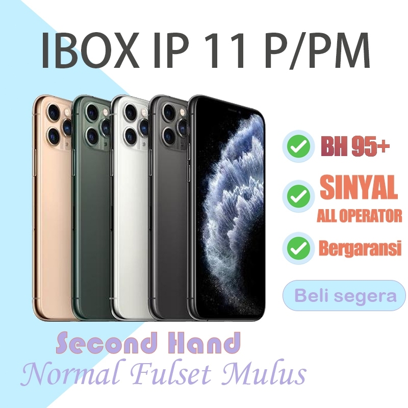 IBOX IP 11 PRO/PRO MAX 256GB/64GB SECOND MULUS GOOD CONDITIONS NO RECOND NO REFURBISH FULLSET