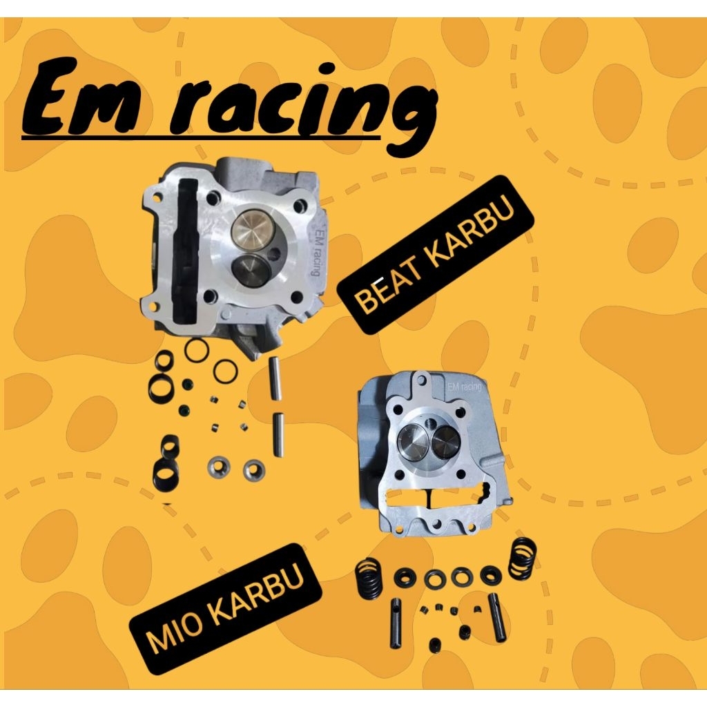 CYLINDER HEAD MIO KARBU BEAT KARBU 24/28#26/30#27/31 JUPITER Z 24/28