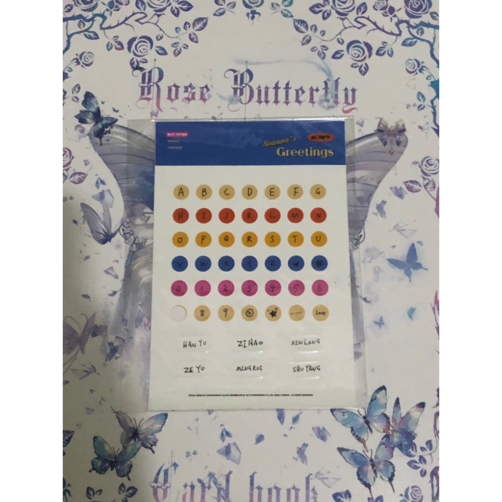 [GO UMINGRUI] BoyStory Hanyu 2024 Season’s Greeting Sticker Sheet