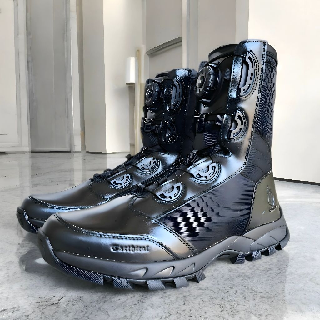 Sepatu PDL TNI POLRI Tali Putar Tactical SWAT Original