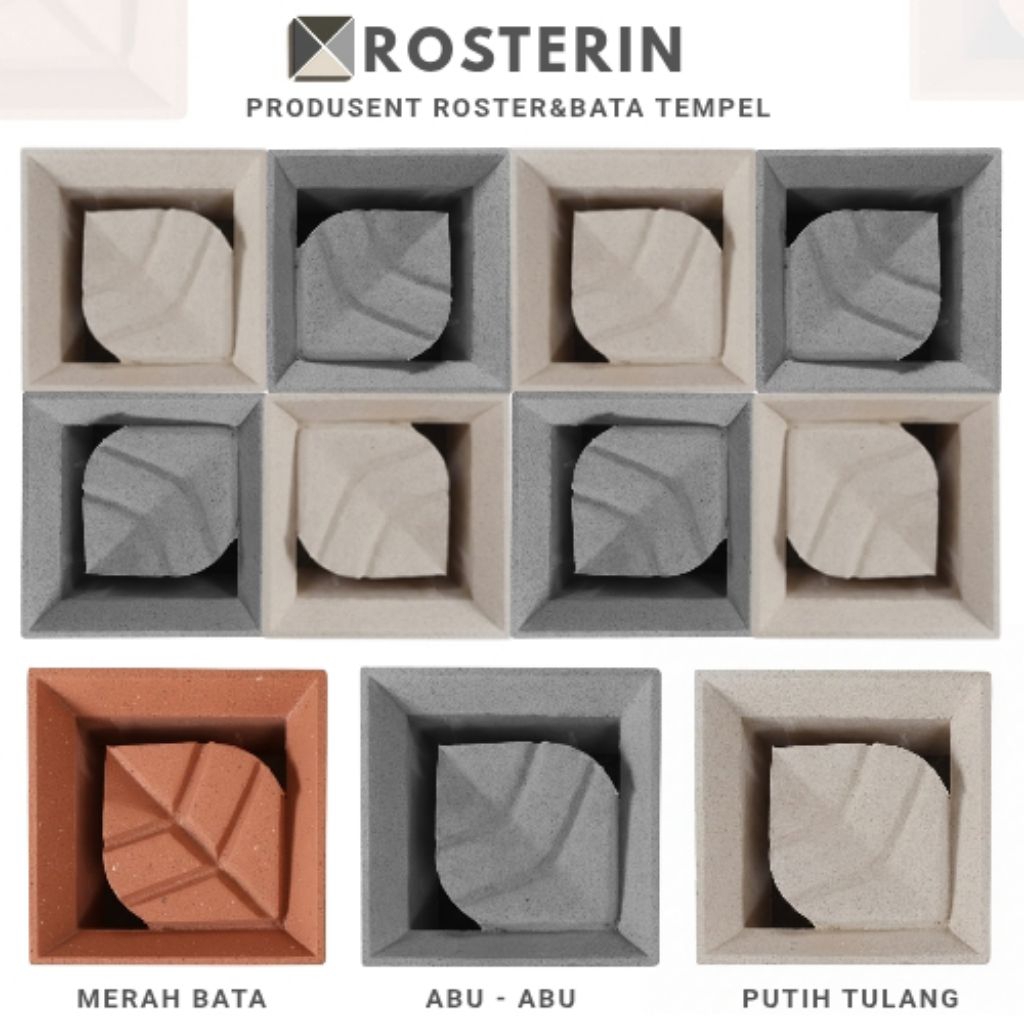 JUAL ROSTER BETON MINIMALIS ROSTER BETON MODERN ROSTER BETON MOTIP DAUN