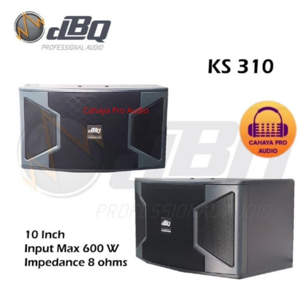 Speaker Pasif dBQ KS - 310 Original 600 Watt 10 Inch Speaker Passive Speaker Karaoke (1 Set)