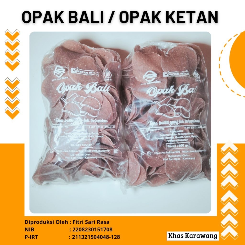 Opak Bali Ketan Hitam H. Ardi Khas Karawang