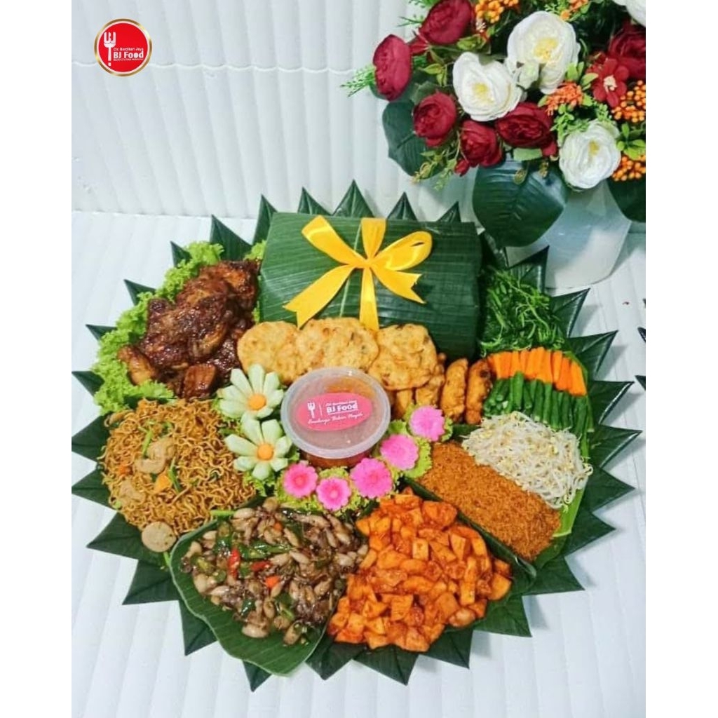 Tampah Nasi liwet Gulung // Nasi liwet gelar // Nasi Gulung // 10 porsi // BJ Food