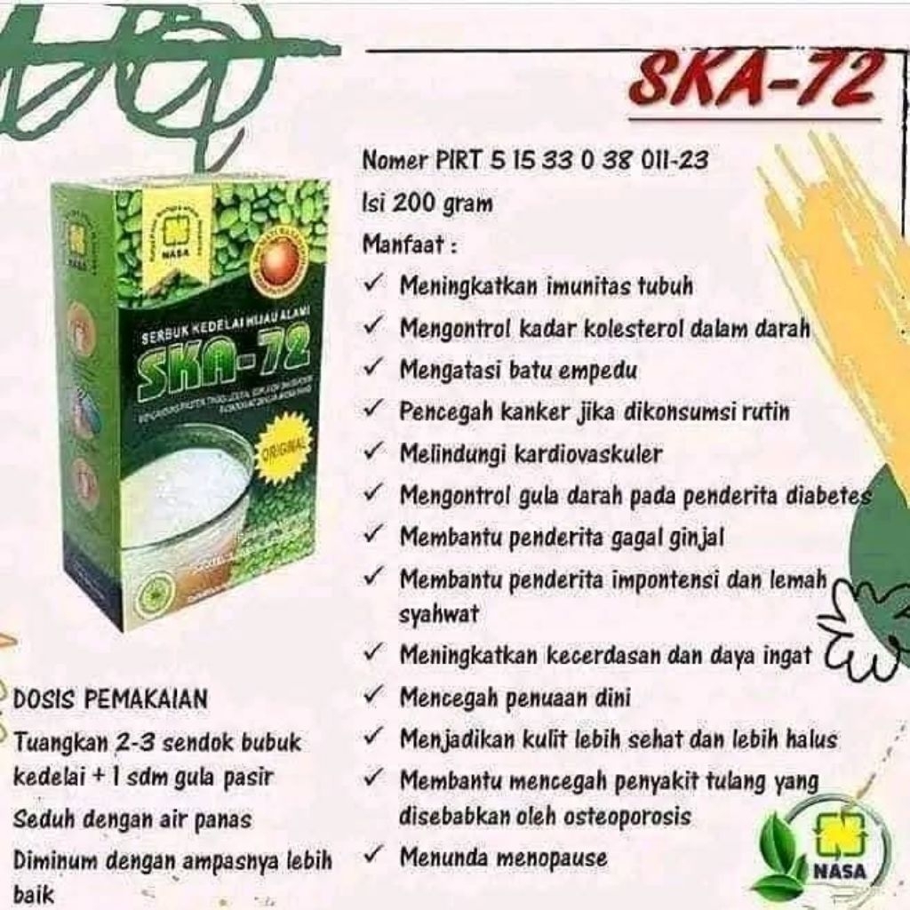 skao nasa, susu kedelai nasa