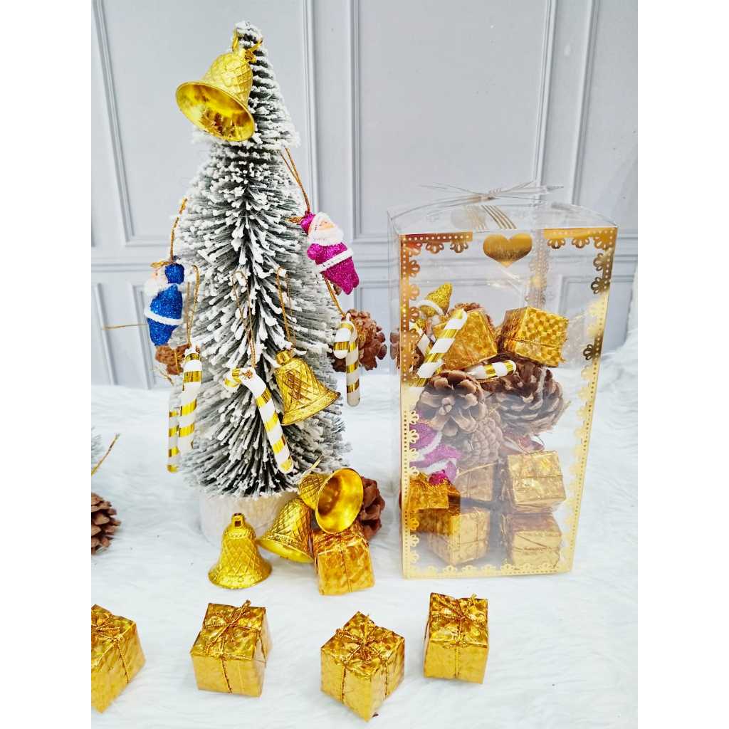 32pcs Gantungan Pohon Natal 5 Model / Hiasan Pohon Natal / Ornamen Gantungan Pohon Natal