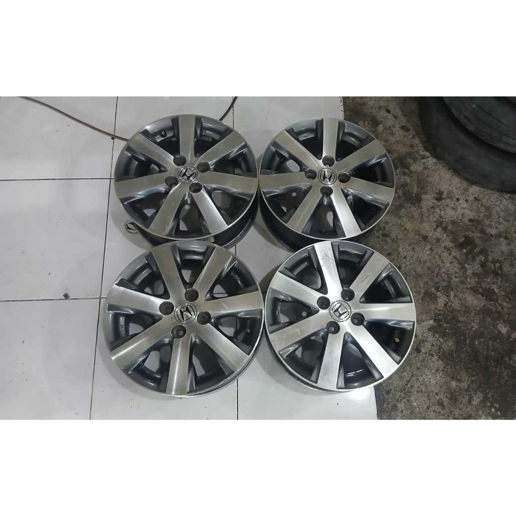 VELG MOBIL BEKAS ORIGINAL HONDA FREED RING 15 LEBAR 5,5 PCD 4X100 G/P BUAT CITY MOBILIO BRIO VIOS DL