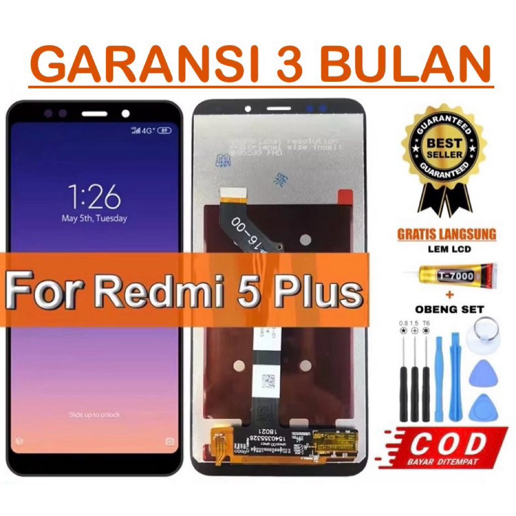 {ORIGINAL} LCD XIAOMI REDMI 5 PLUS FULLSET