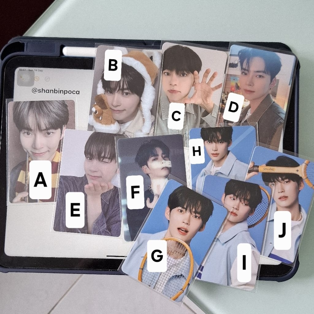 photocard official sung hanbin zerobaseone