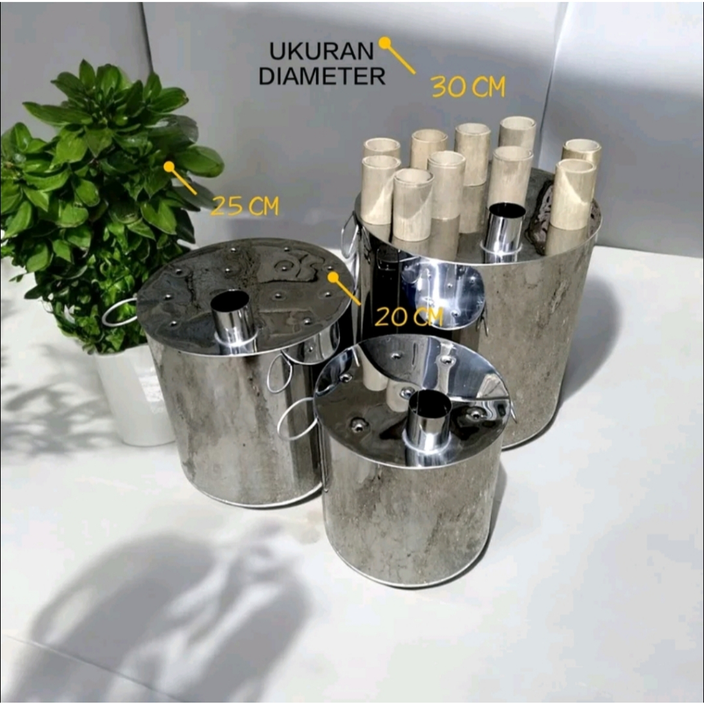 dandang uap kue putu dandang bulat kukusan bulat 20cm