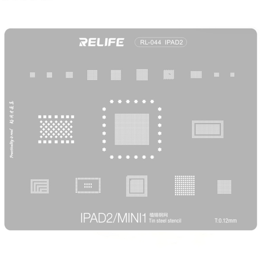 Stencil Cetakan ic Bga RELIFE RL-044 IPAD2 FOR IPAD 2 - MINI 1