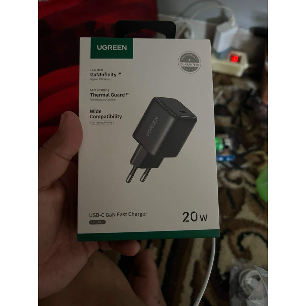 kepala charger u green