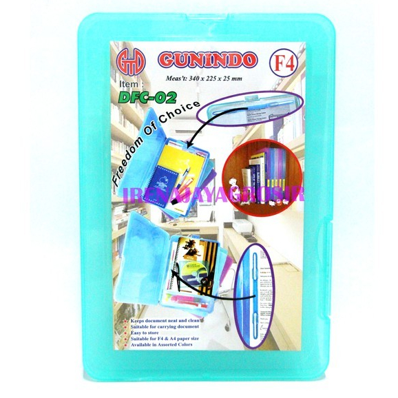 Dokumen File Case F4 DFC-02 Map File Plastik Tebal GUNINDO