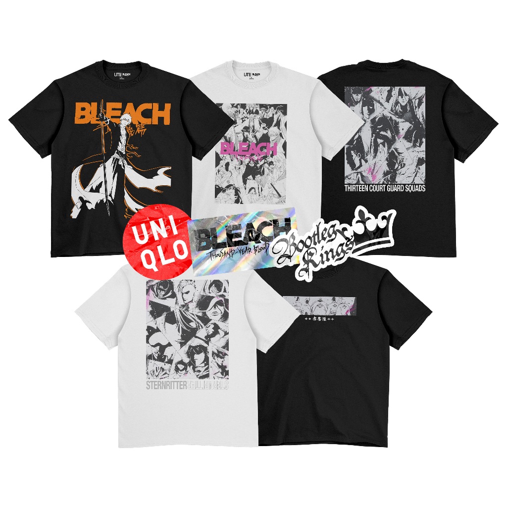 [HOT] UNIQLO X BLEACH THOUSAND YEAR BLOOD WAR GRAPHIC T-SHIRT | MATERIAL 24s COTTON COMBED ASLI | SA
