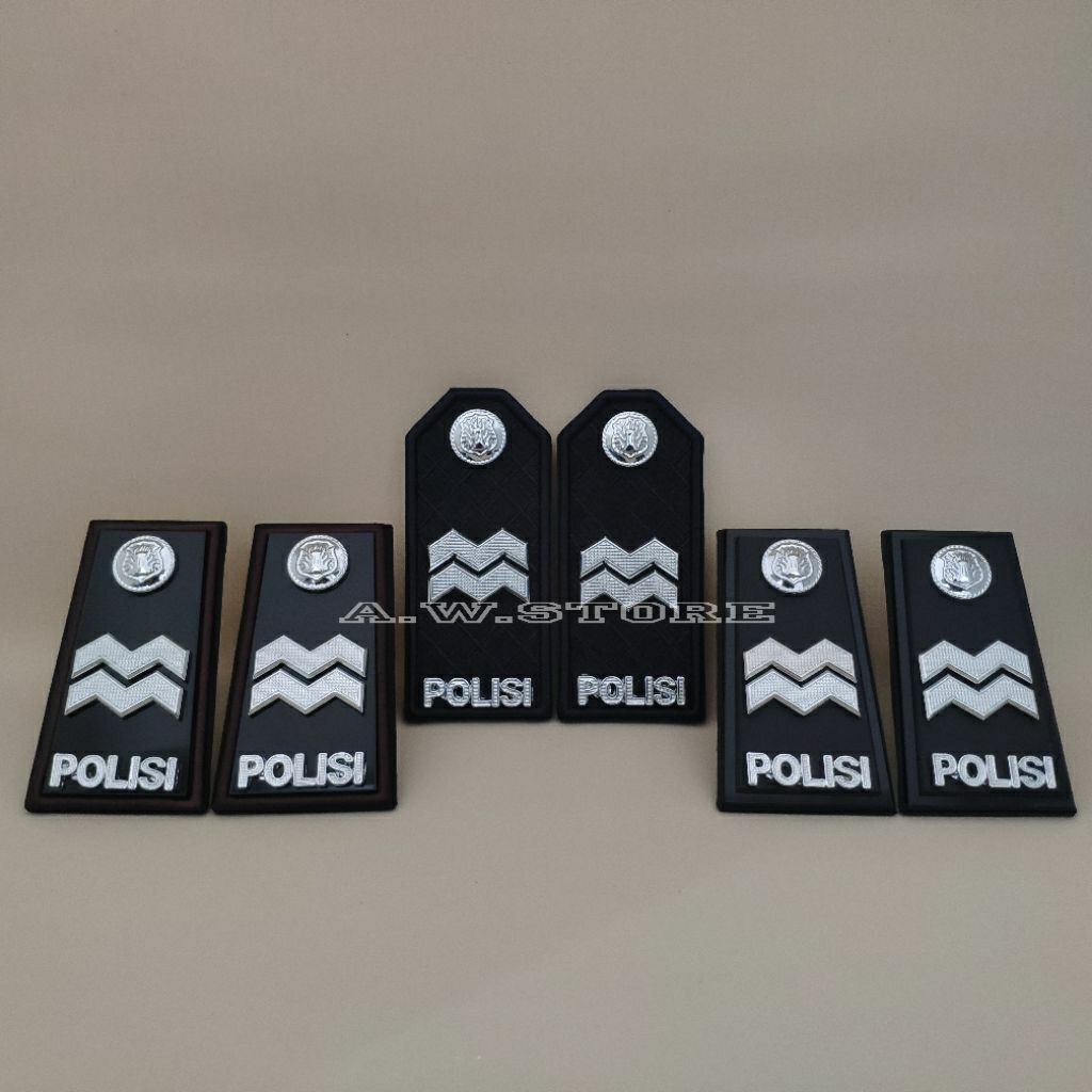 PANGKAT AIPTU LIS BORDIR / FULL MIKA . PANGKAT PDH AIPTU . PIN SAR POLRI PIN SELAM POLRI