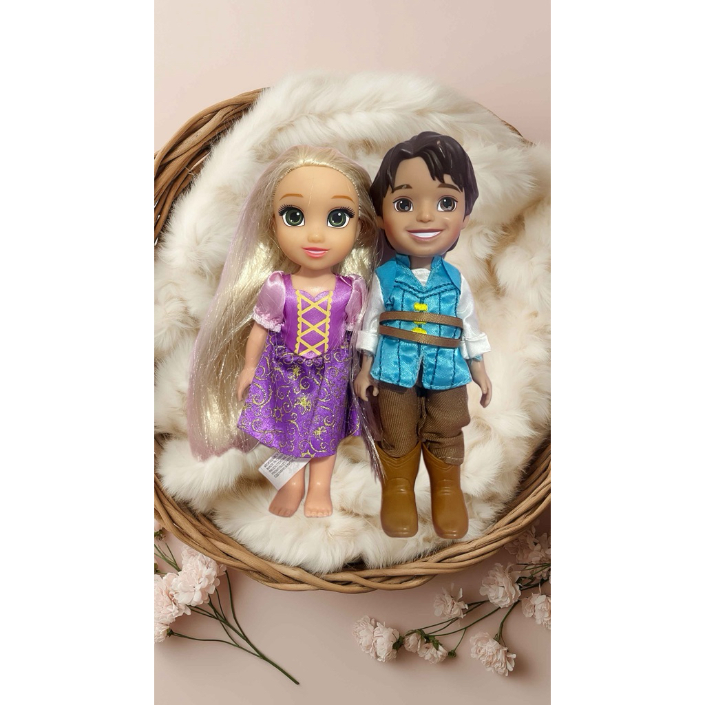 boneka rapunzel dan flynn rider disney preloved