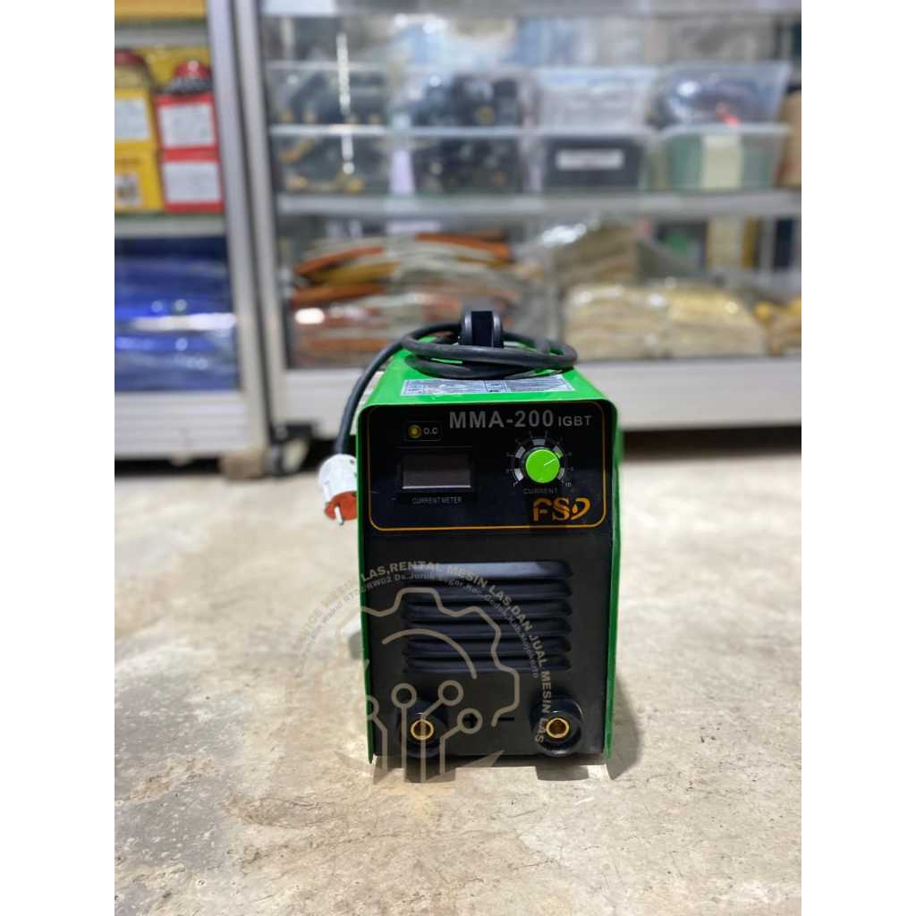 MESIN LAS BEKAS MMA 200A FSD MESIN LAS 200 AMPERE BEKAS SMAW STIK LAS LISTRIK INVERTER SECOND 1 PHAS
