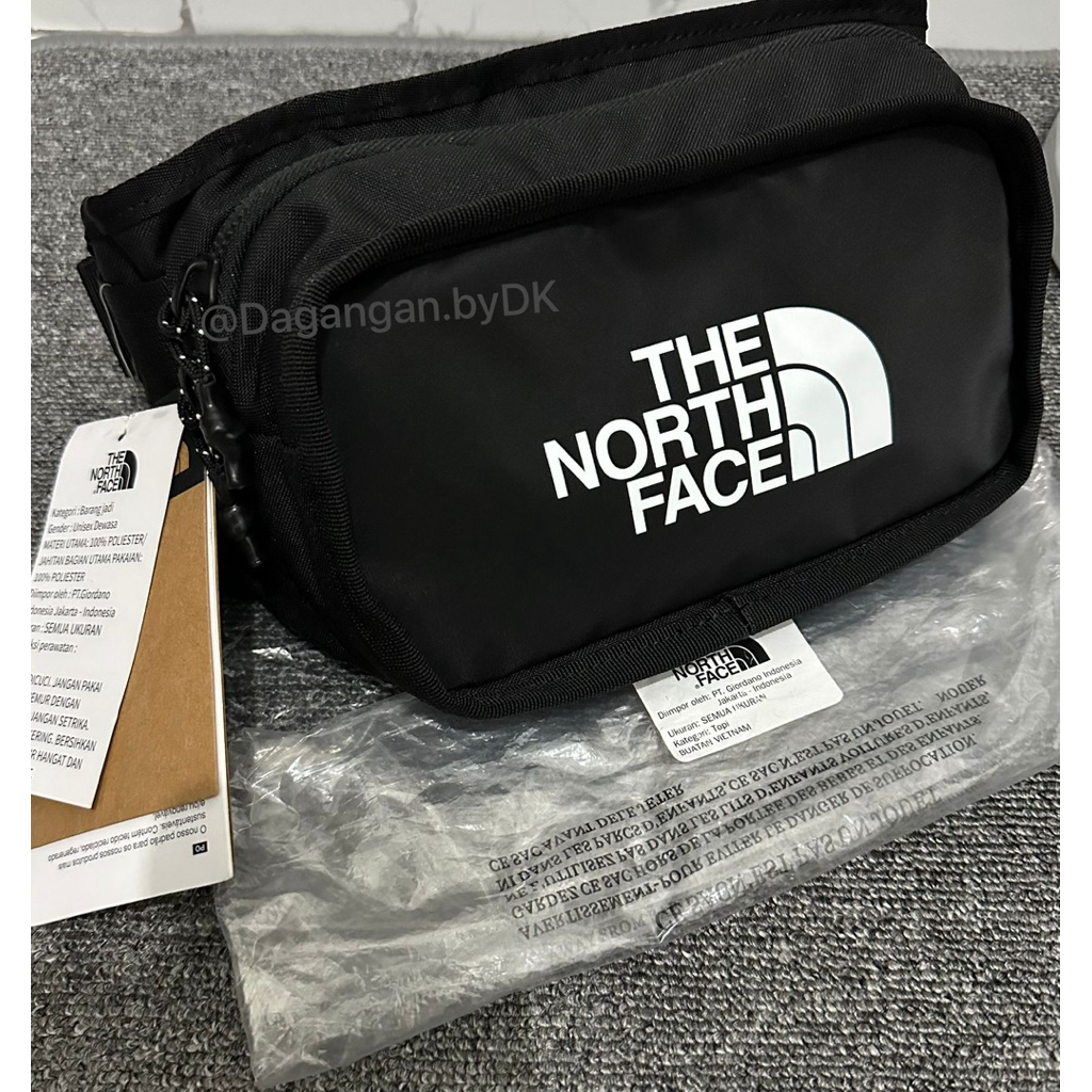 Tas Waist Bag The North Face Original 100% Full Hitam