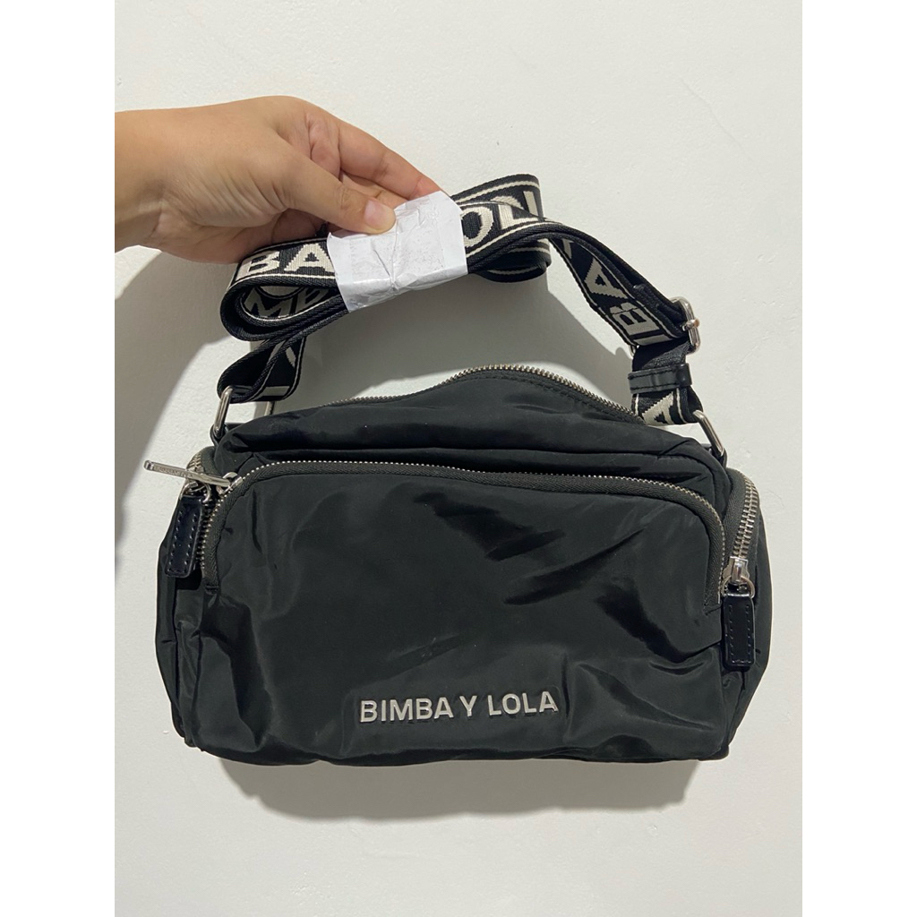 BYL Bimba Y Lola Sling Strap Black White Original