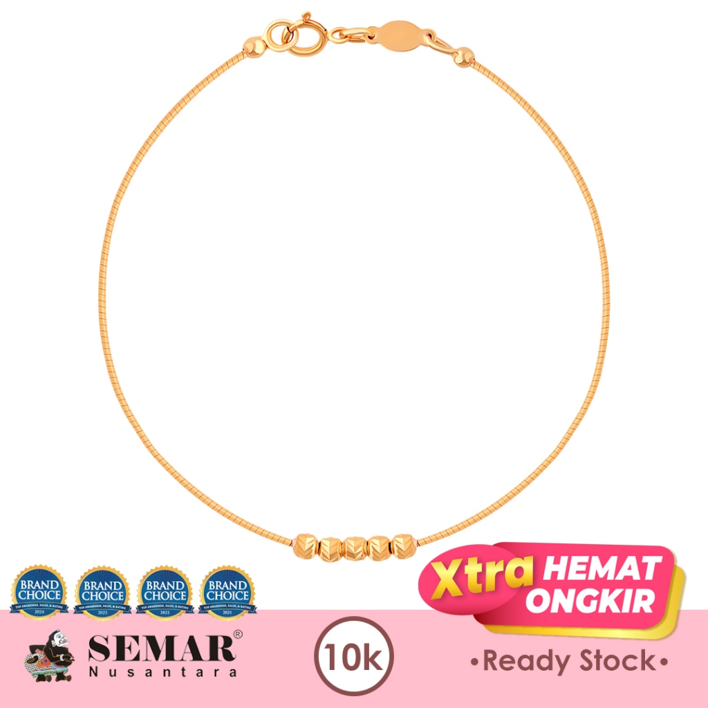 Gelang Emas Choker Launa Candy Gold 10K Semar Nusantara