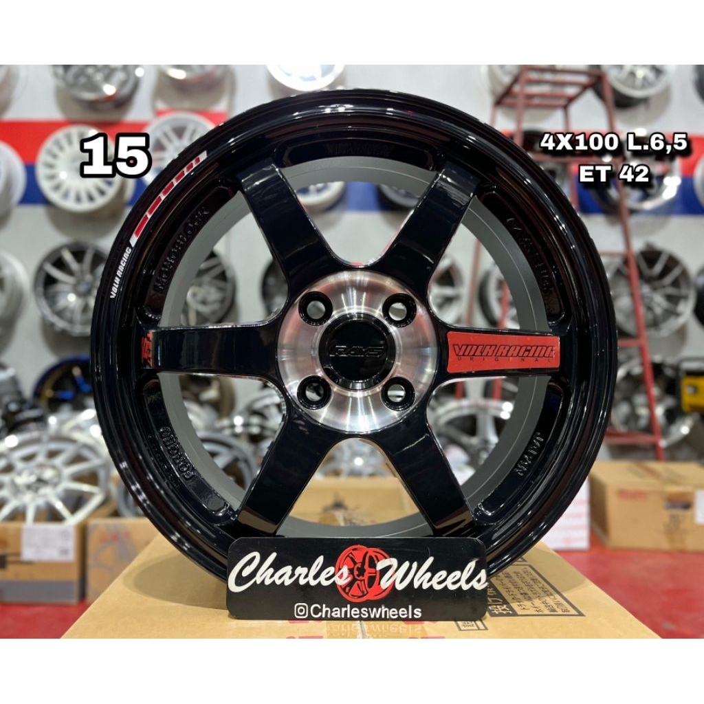 VELG TE37 JF LUXURY RING 15 BLACK