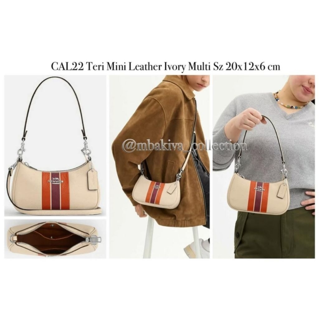 CO CAL22 Teri Mini Leather Ivory Multi
