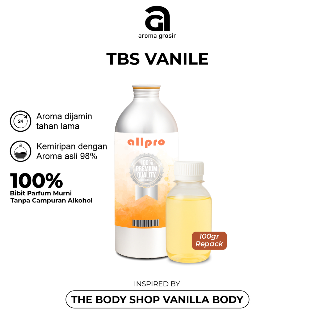 ALLPRO VANILLA BODY THE BODY SHOP BIBIT PARFUM TBS VANILE