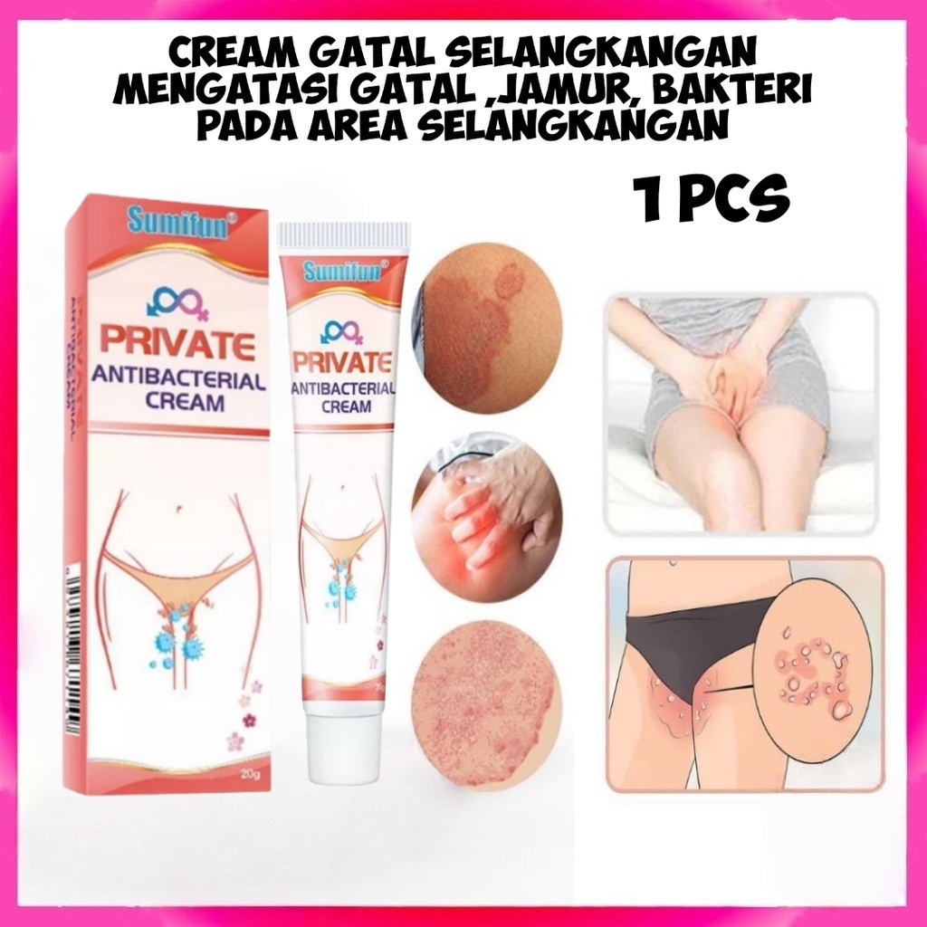 SUMIFUN salep gatal paling ampuh Anti jamur Salep,Private Antibacterial Cream Obat Gatal Selangkanga