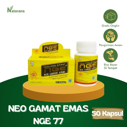 Neo Gamat Emas 77 – 50 Kapsul Gamat Emas Alami (Golden Sea Cucumber)