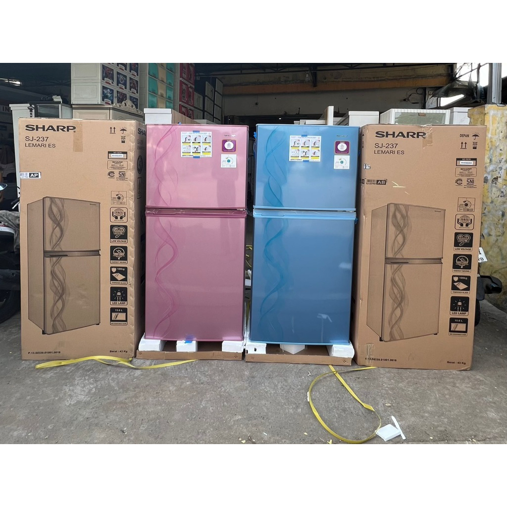 KULKAS PINTU 2 SHARP/kulkas pintu 2 Sharp kecil dan sedang