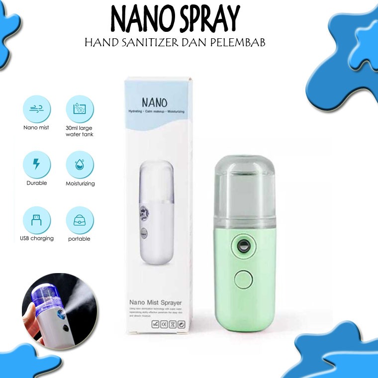 HBS Nano spray wajah muka lucu  semprot muka VIRAL Nano mist spray portable COD