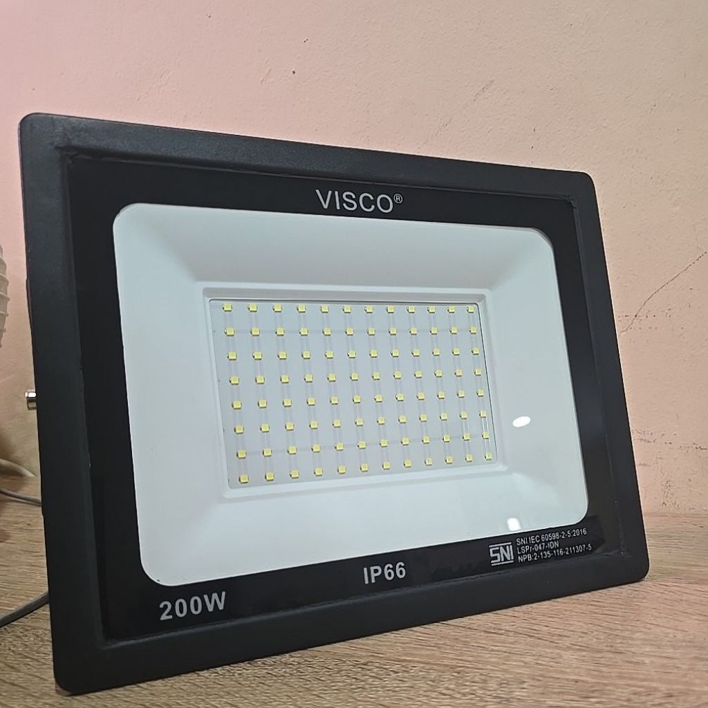 VISCO LAMPU SOROT LED 200 WATT / LED FLOODLIGHT 200W IP66