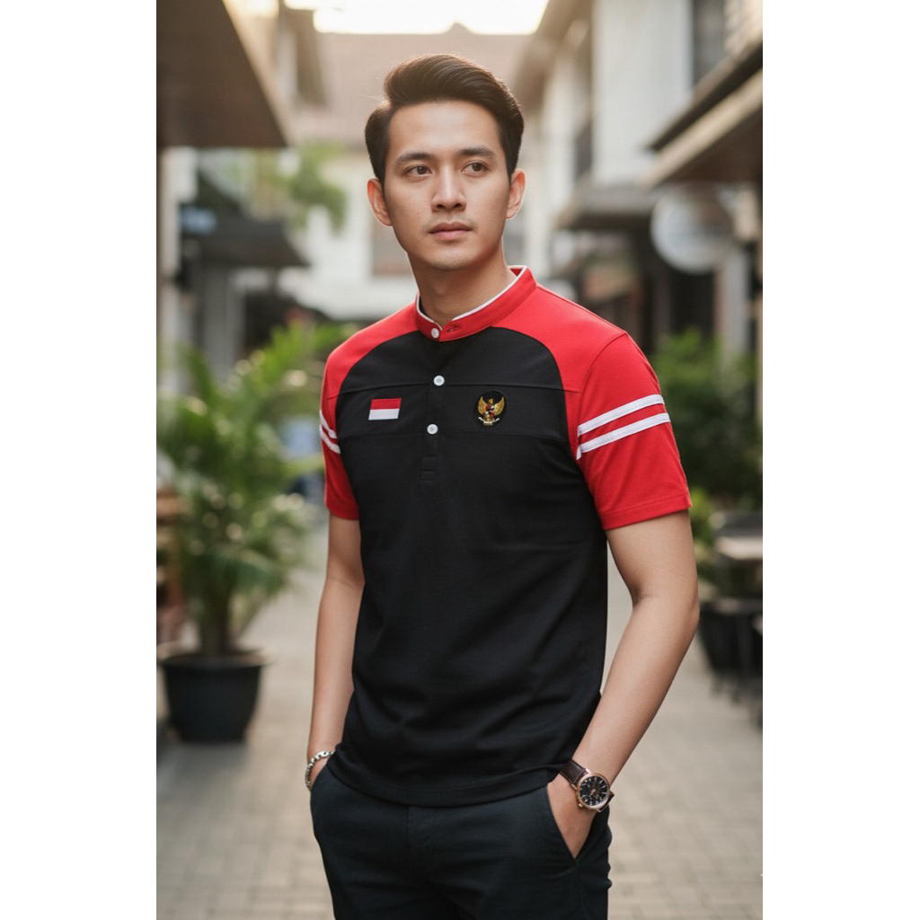 KAOS KERAH SHANGHAI, KAOS RAGLAN, LOGO BORDIR, LOGO GARUDA PANCASILA, KAOS POLOSHIRT, KAOS POLO, KAO