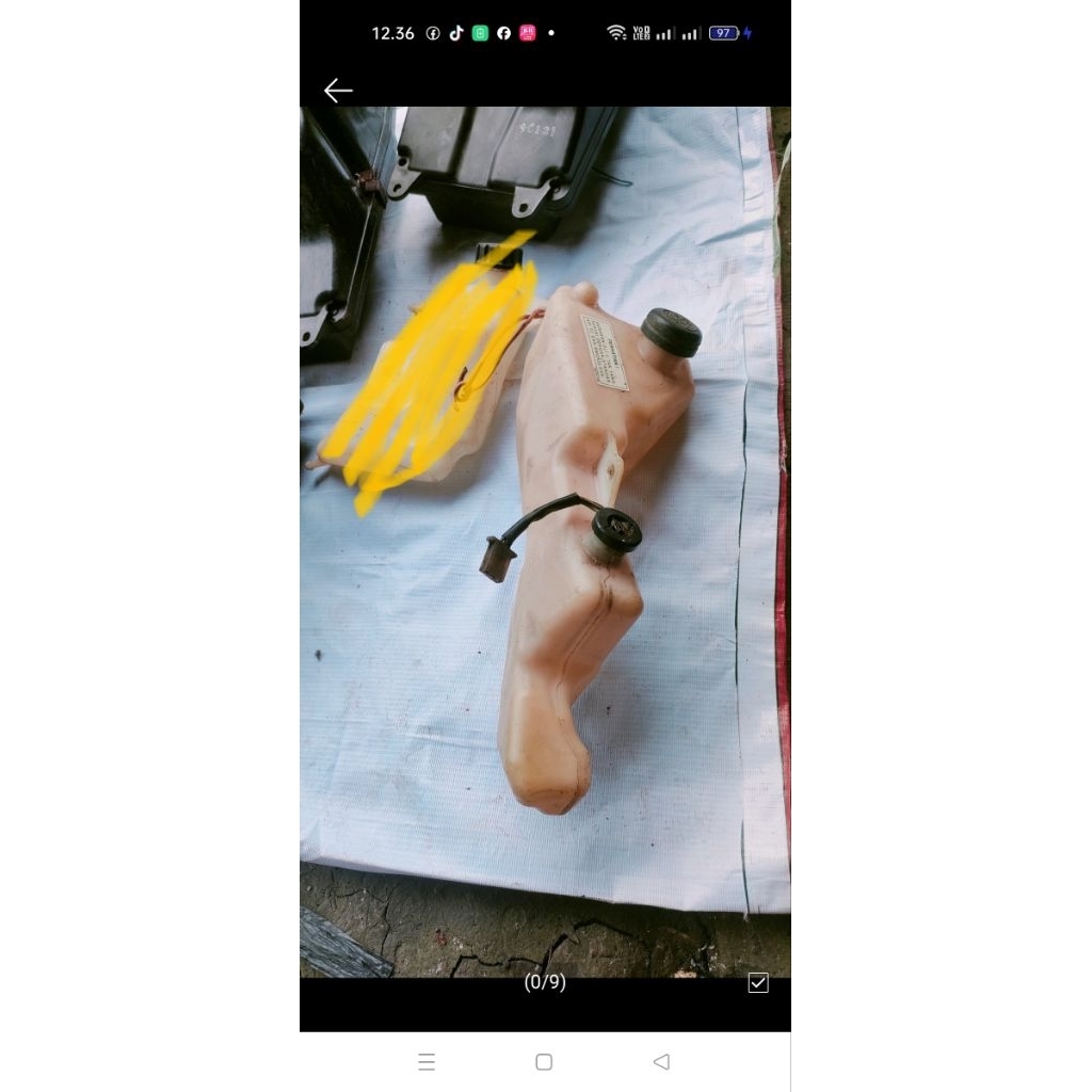 botol oil samping ninja rr original second