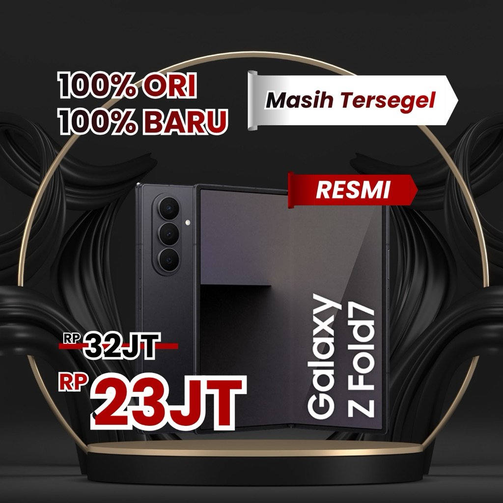 Samsung Galaxy Z Fold 7 5G | RAM 12GB ROM 512GB - Jet Black | Garansi Resmi | HP Handphone Baru Ori