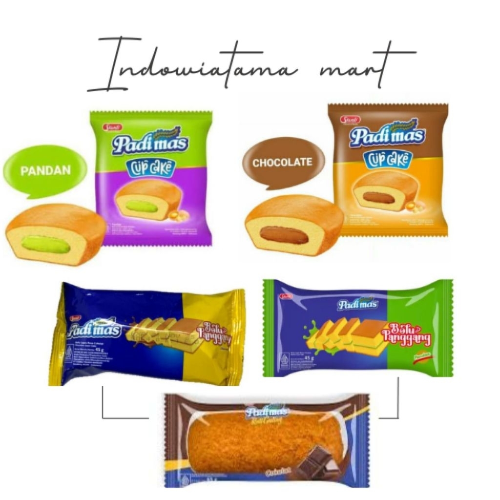 PADI MAS BOLU PANGGANG/ CUP CAKE / ROTI GULING