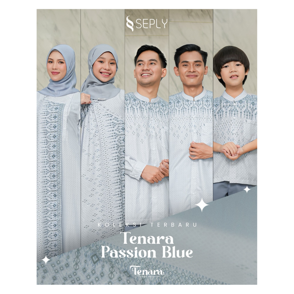 Sarimbit seply 2026 / Sarimbit keluarga 2026 / Sarimbit seply Tenara passion blue