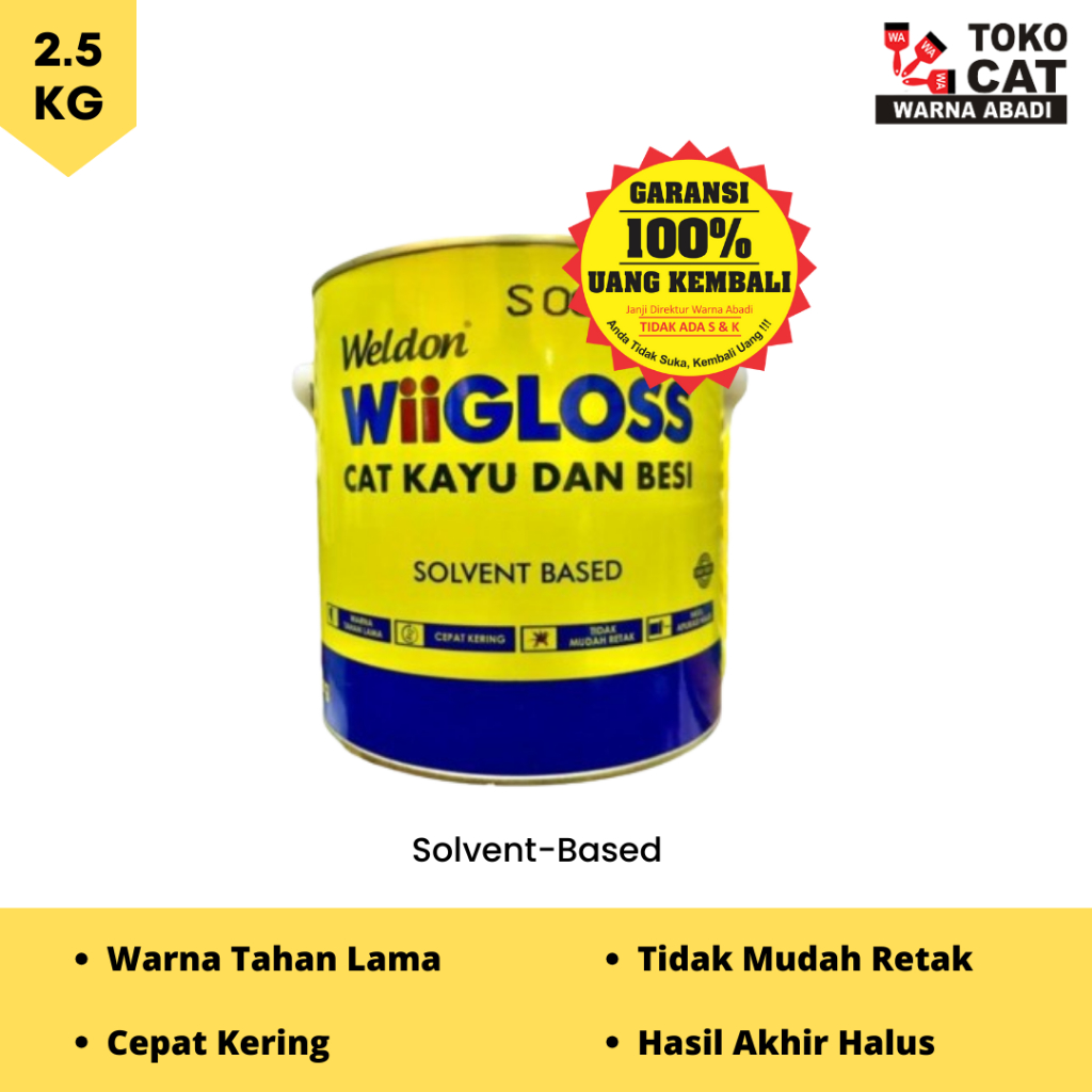Cat Kayu Besi Wiigloss 2.5 liter