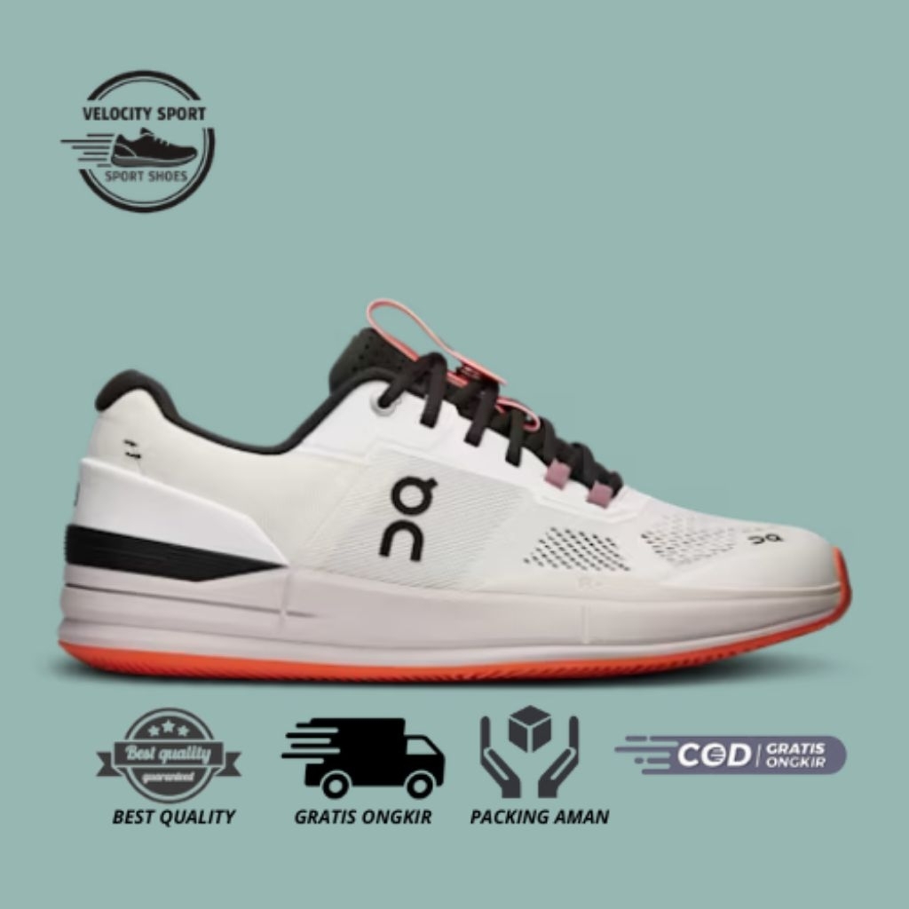 Sepatu On Tenis Cloud The Roger Federer White Lily