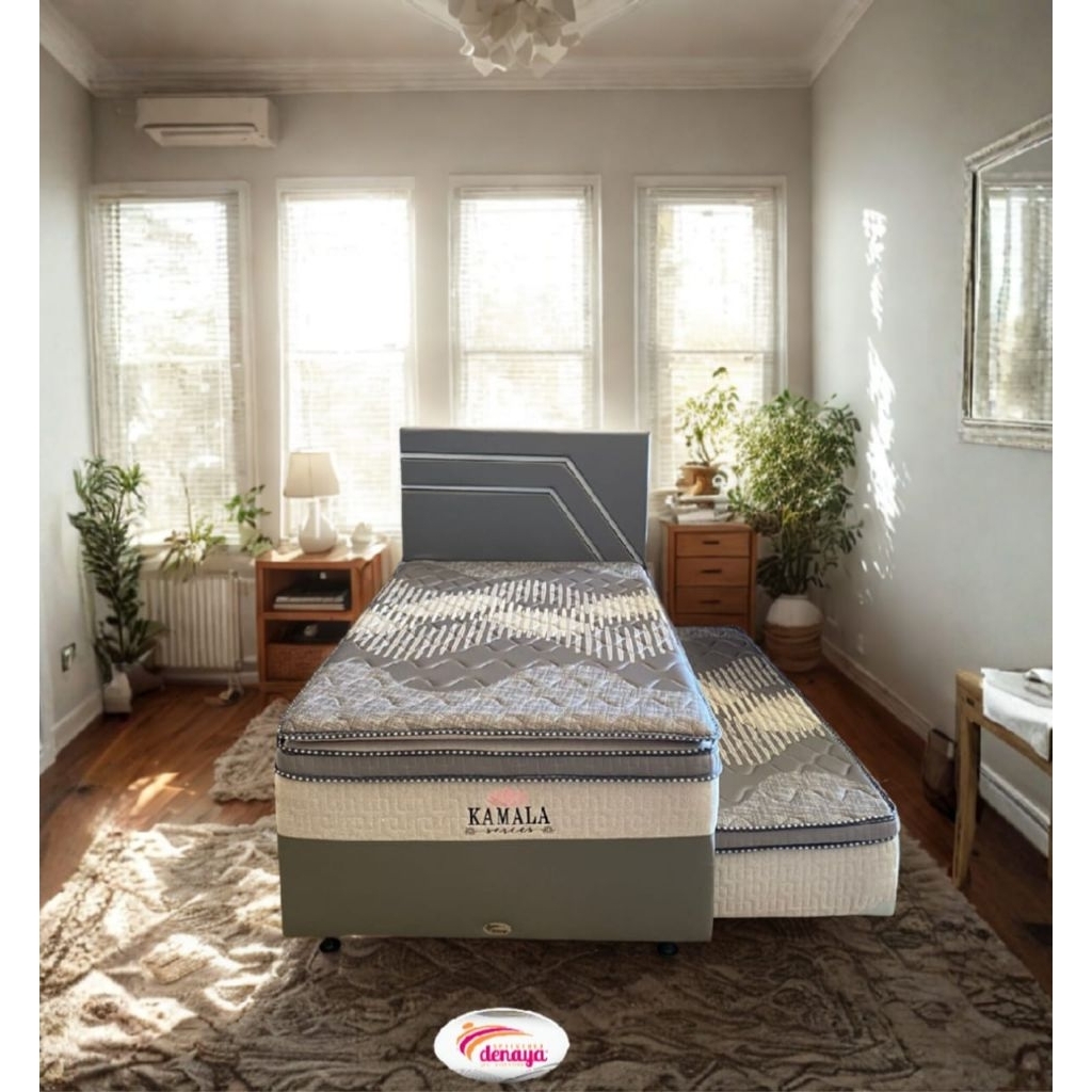Bed sorong anak / dewasa Denaya Kamala Double bed springbed sorong