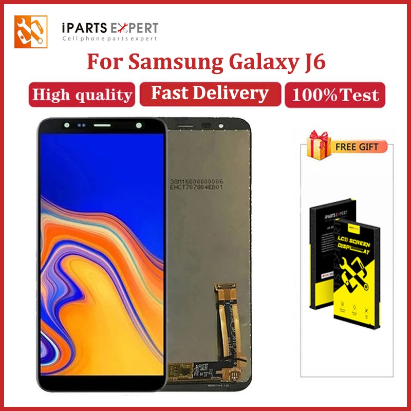 IPARTSEXPERT Original LCD For Samsung Galaxy J6 2018 J600 Rakitan Digitizer Layar Sentuh J600F J600F