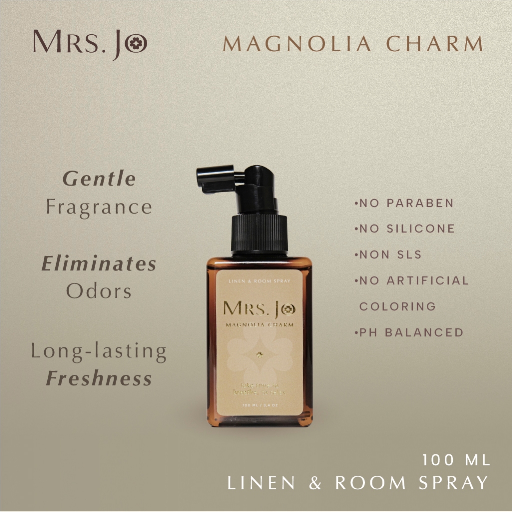 Mrs Jo Linen and Room Spray Magnolia Charm Serenity Matcha 100 ml