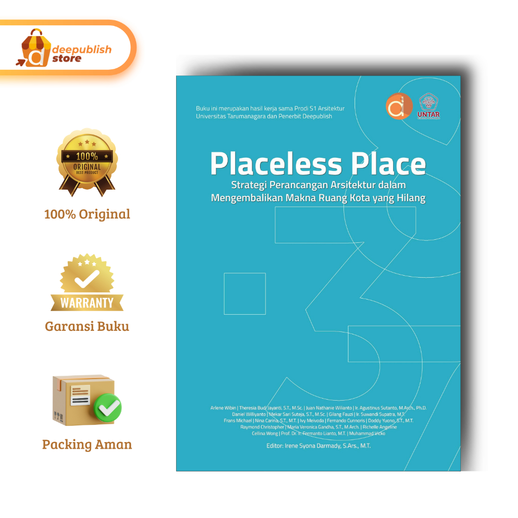 Deepublish | Buku Placeless Place Strategi Perancangan Arsitektur | Buku Arsitektur | Original