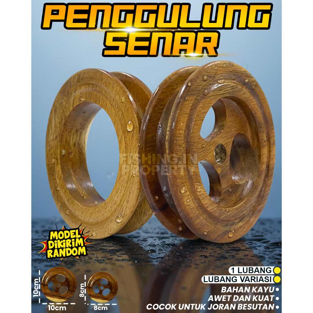 KLETEKAN PENGGULUNG SENAR KAYU