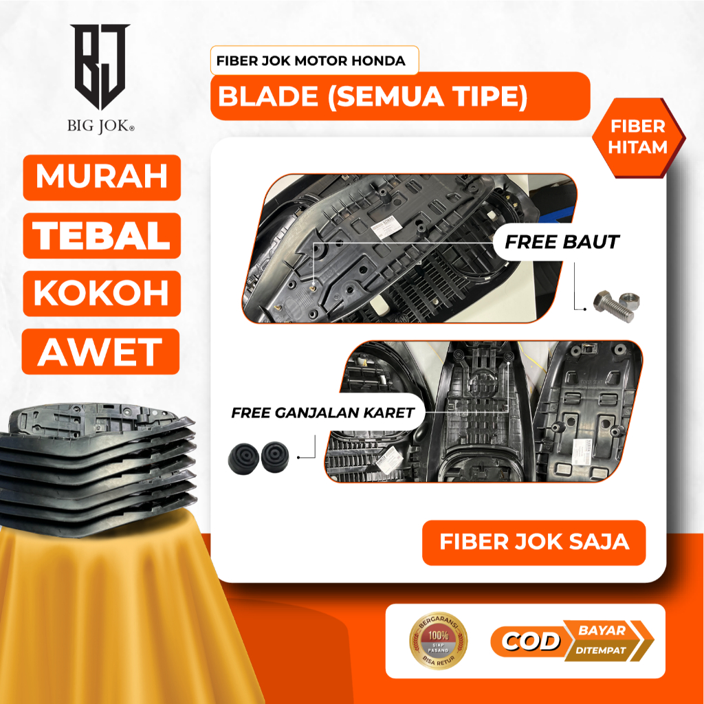 Busa jok motor BLADE I Honda Blade I Busa utuh cetak pabrik padat dan empuk